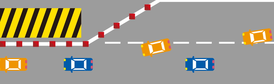 早めの車線変更のお願い